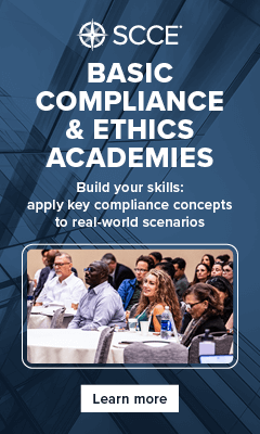 Build your skills, apply key compliance concepts to real world scenarios | Basic Compliance & Ethics Academies | Learn more 