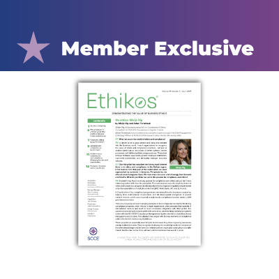 Get access to our member-exclusive newsletter Ethikos | Become a member