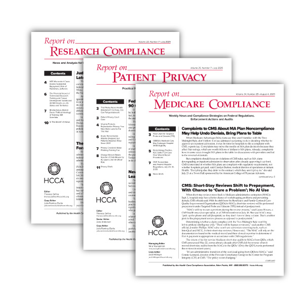 HCCAs premium compliance newsletters