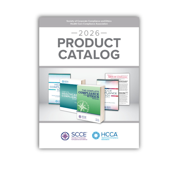 SCCE and HCCA 2026 Product Catalog is now available!  | View it now 