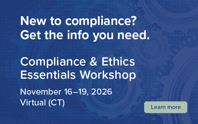 2026 Compliance & Ethics Essentials Workshop