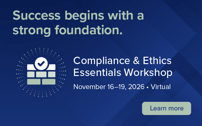 2026 Compliance & Ethics Essentials Workshop