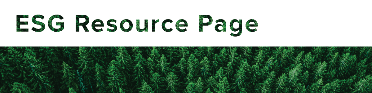 ESG Resource Page